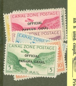 Canal Zone #CO1-CO7  Single (Complete Set)