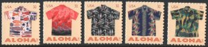 SC#4592-96 32¢ Aloha Shirts Set of Five (2012) SA
