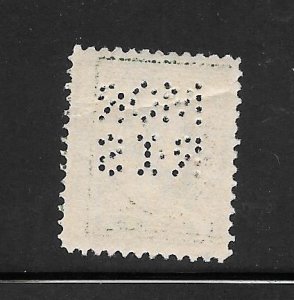 #405 Used Single Perfin