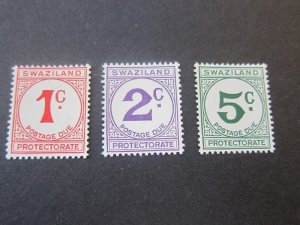 Swaziland 1961 Sc J7-9 set MH