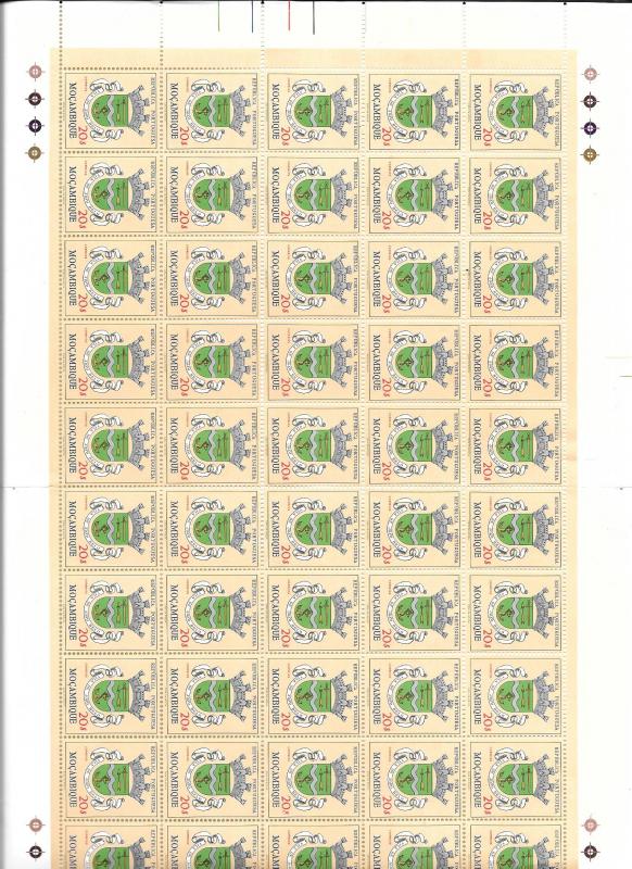 Mozambique Stamp Sheet, MINT Condition