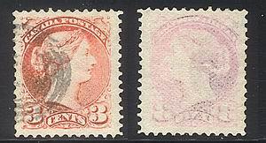 Canada #  41 Used VF Unlisted thin Pelure paper