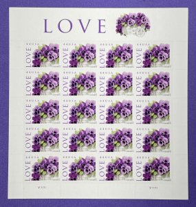 Scott 4450 PANSIES IN A BASKET Pane of 20 US 44¢ Stamps MNH 2010