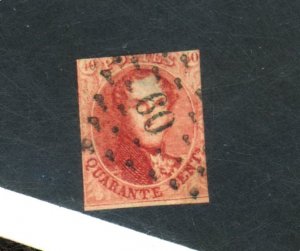 BELGIUM #12 USED FINE HR Cat $150