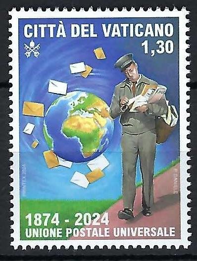 2024 Vatican City Sc# 1864, 150th Anniversary of the Universal Postal Union MNH