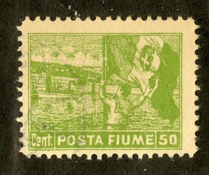 FIUME 51 USED SCV $5.50 BIN $2.25 FLAG