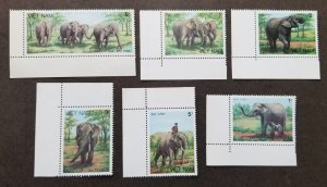 *FREE SHIP Vietnam Asian Elephants 1986 1987 Wildlife (stamp margin) MNH *c scan