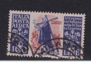 Italy Scott # C127 VF used nice color cv $ 40 ! see pic !