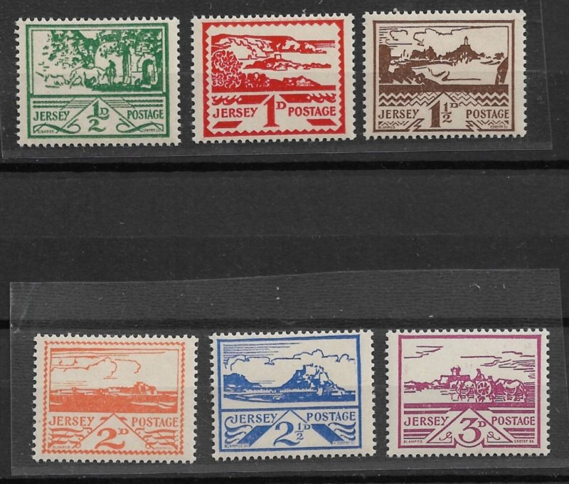 1943-4 German occupied Jersey N3-8 complete MNH set of 6