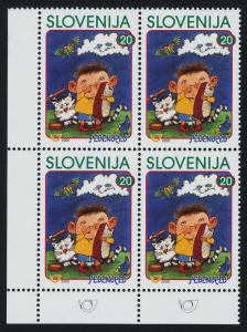 Slovenia 391-3 BL Blocks MNH Cartoons, Childrens Books, Sports, Cats