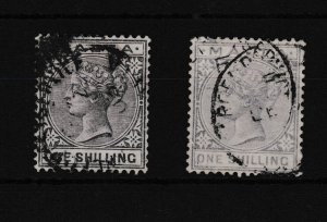 Malta QV 1885-90 1/- Violet & Pale Violet Fine Used SG28-29 WS45847