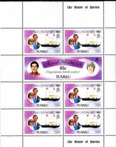 TUVALU 157-162 3 SHEETS OF 7 MH SCV $12 BIN $5