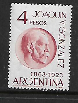 ARGENTINA  766    MNH,       JOAQUIN V. GONZALEZ