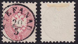 Austria - 1864 - Scott #24 - used - STEFANAU pmk Czech Republic