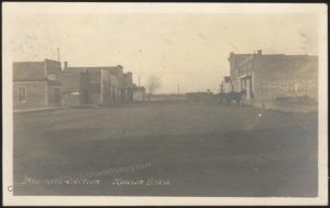 USA 1908 Rowan Iowa  Street View Postcard to Norway 111591