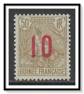 French Guinea #62 Shepherd Surcharged NG