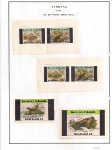 SCOTLAND - BERNERA - 1982 - Animals (1) - 2v Perf, Imp, Min, D/L Sheets - MLH