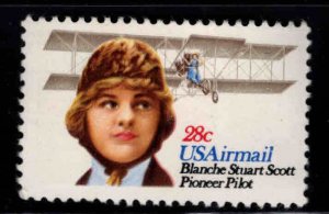 USA Scott C99 MNH** Blanch Steward Bi-Plane Aviator stamp