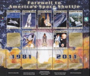 US 1001 Trust Territories Marshall Islands NH VF Farewell To Space Shuttle