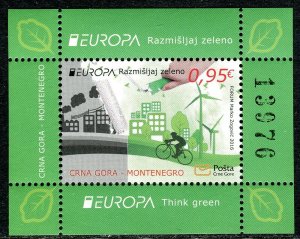 244 MONTENEGRO 2016 - Europa - Think Green - MNH Souvenir Sheet