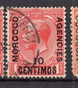 Morocco Agencies GV Early Issue Fine Used 10c. Surcharged Optd NW-14160