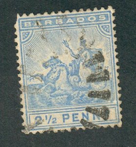 Barbados #74 used single (wtmk 2)