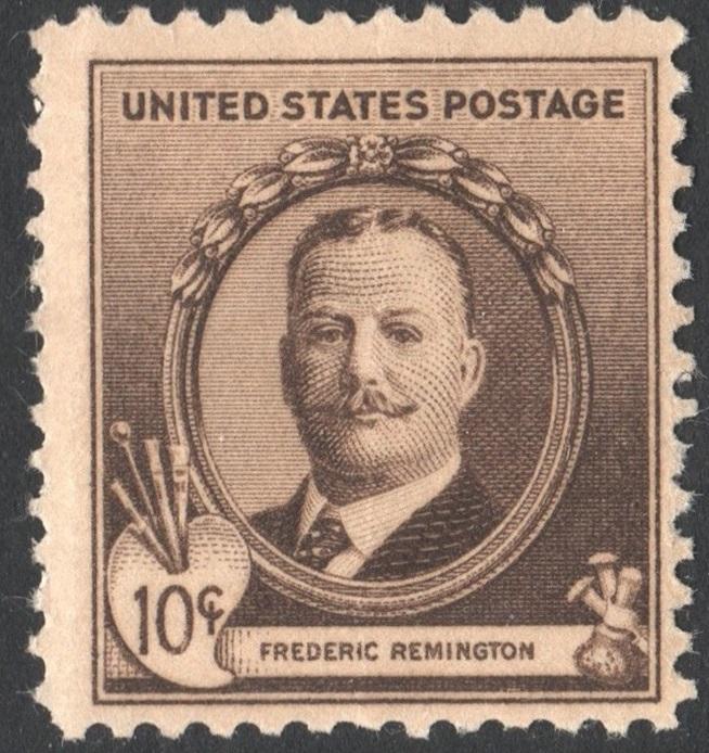 SC#888 10¢ Famous Americans: Frederic Remington Single (1940) MNH