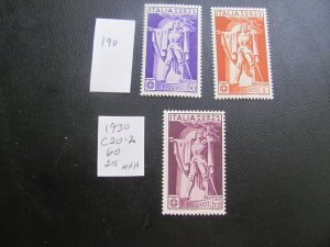 ITALY 1930 MNH SC C20-22 SET XF $60 (190)