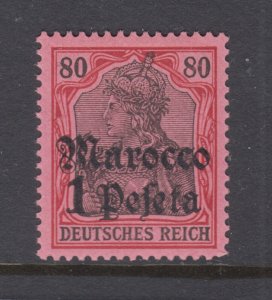 Germany, Offices in Morocco, Sc 28 MNH 1905 1p surcharge on 80pf Germania, fresh