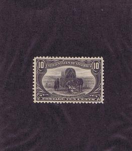 SC# 290 UNUSED ORIGINAL GUM MNH 10c HARDSHIPS OF EMIGRATION, 1898, VF XF 