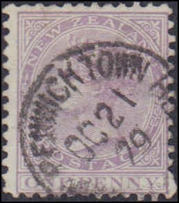 New Zealand #51, Incomplete Set, 1874, Used