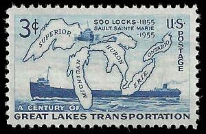 # 1069 MINT NEVER HINGED SOO LOCKS     VF+