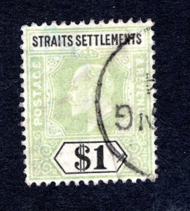 Malaya Straits Settlements SC #123   VF, Used, CV $45.00 ..... 6090092