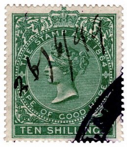 (I.B) Cape of Good Hope Revenue : Stamp Duty 10/- (1896)