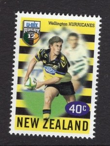 New Zealand #1586f MNH from sheet. 1999 Wellington Hurricanes passing