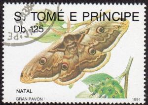 Sao Tome and Principe 1038 - Used - 125d Gran Pavon (1991) (cv $1.75)