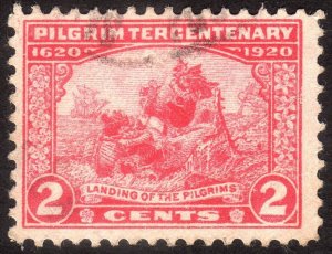 1920, US 2c, Landing of the Pilgrims, Used, Sc 549