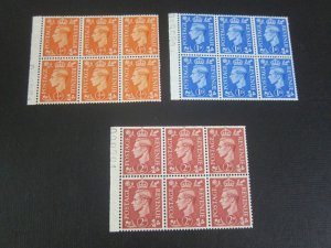 United Kingdom 1950 Sc 280c,281d,283b MNH