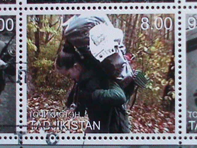TAJIKISTAN  THE BLAIR WITCH PROJECT CTO -MNH SHEET. VERY RARE
