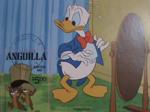 ANGUILLA  STAMP:1981-DISNEY  DONALD DUCK-CHRISTMAS- STAMPS CTO -MNH STAMP SHEET.