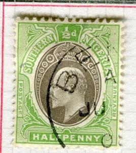 SOUTHERN NIGERIA;  1904 early classic Ed VII issue fine used 1/2d. value