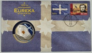 PNC Australia 2004 Eureka Stockade 150th Anniversary Perth Mint $5 Coloured Coin