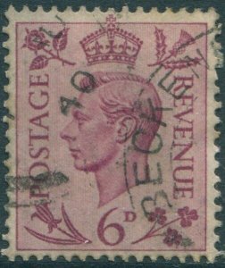 Great Britain 1937 SG470 6d purple KGVI FU (amd)