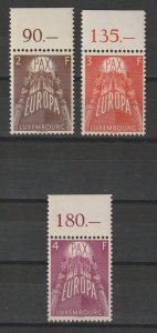 LUXEMBOURG 1957 SG 626/8 MNH Cat £275