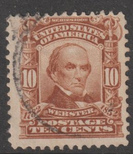 U.S.  Scott# 307 1902-3 Regular Issue VF Used Light Cancel