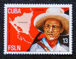 CUBA Sc# 2427  AUGUSTO CESAR SANDINO  Nicaragua socialist 1981 MNH mint