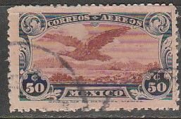 MEXICO C2, Early Air Mail. USED. F-VF. (1365)