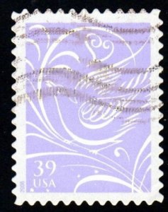 SC# 3998 - (39c) - Wedding Dove - Used Single Off Paper