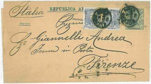 30343  - ARGENTINA - POSTAL HISTORY - Stationery NEWSPAPER WRAPPER to ITALY  188