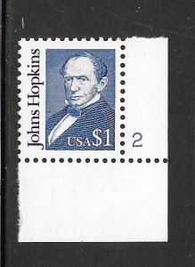 #2194D MNH Plate # Single Solid Tagging, Dull Gum.